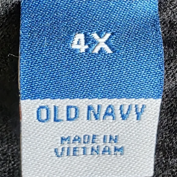 Women's Plus Size 4X Old Navy Black Tee Shirt Dress Elastic Waist Short Sleeve - Picture 5 of 8